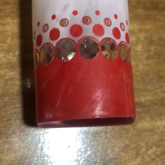 TEQUILA ROSE Frosted & Red Shot Glasses Bar Drinking Barware - Picture 3 of 6